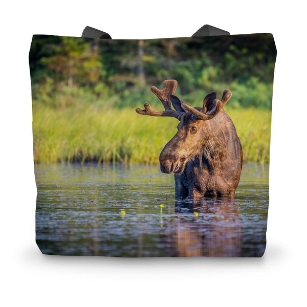 Canada Bull Moose Canvas Tote Bag