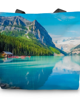 Canada Lake Louise Canvas Tote Bag