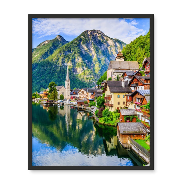 Austria Hallstatt Framed Photo Tile
