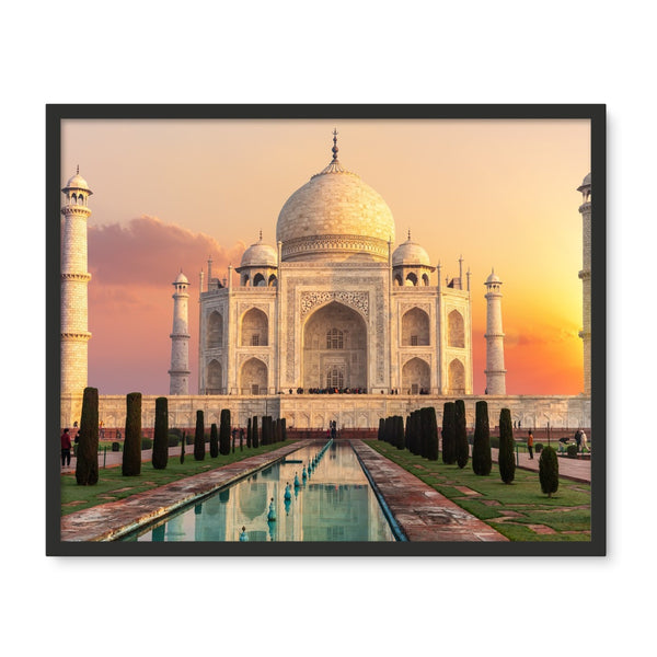 India Taj Mahal Framed Photo Tile