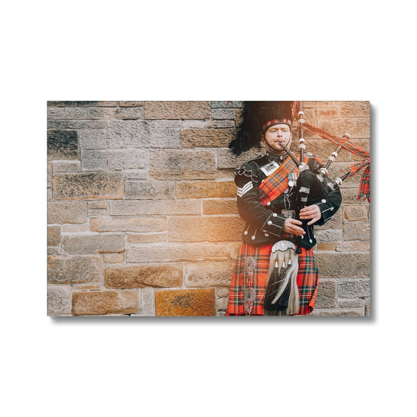 Scotland Traditional Dress with Bagpipes Eco Canvas