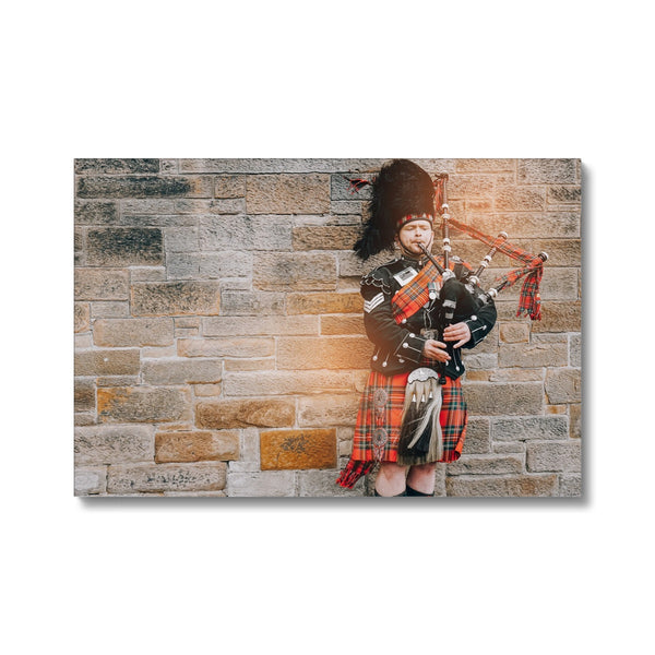 Scotland Traditional Dress with Bagpipes Eco Canvas