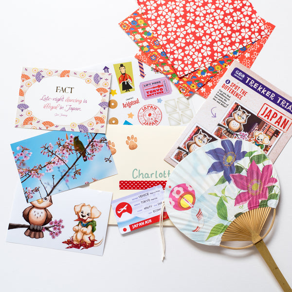 Japan Country Pack with Japanese Fan and Origami Paper