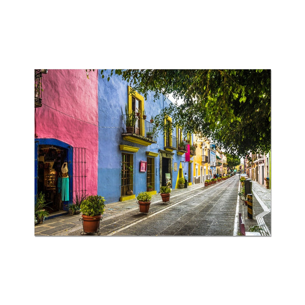 Colourful Mexican Puebla Wall Art Poster