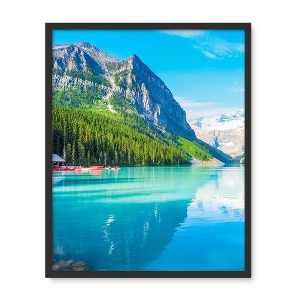 Canada Lake Louise Framed Photo Tile
